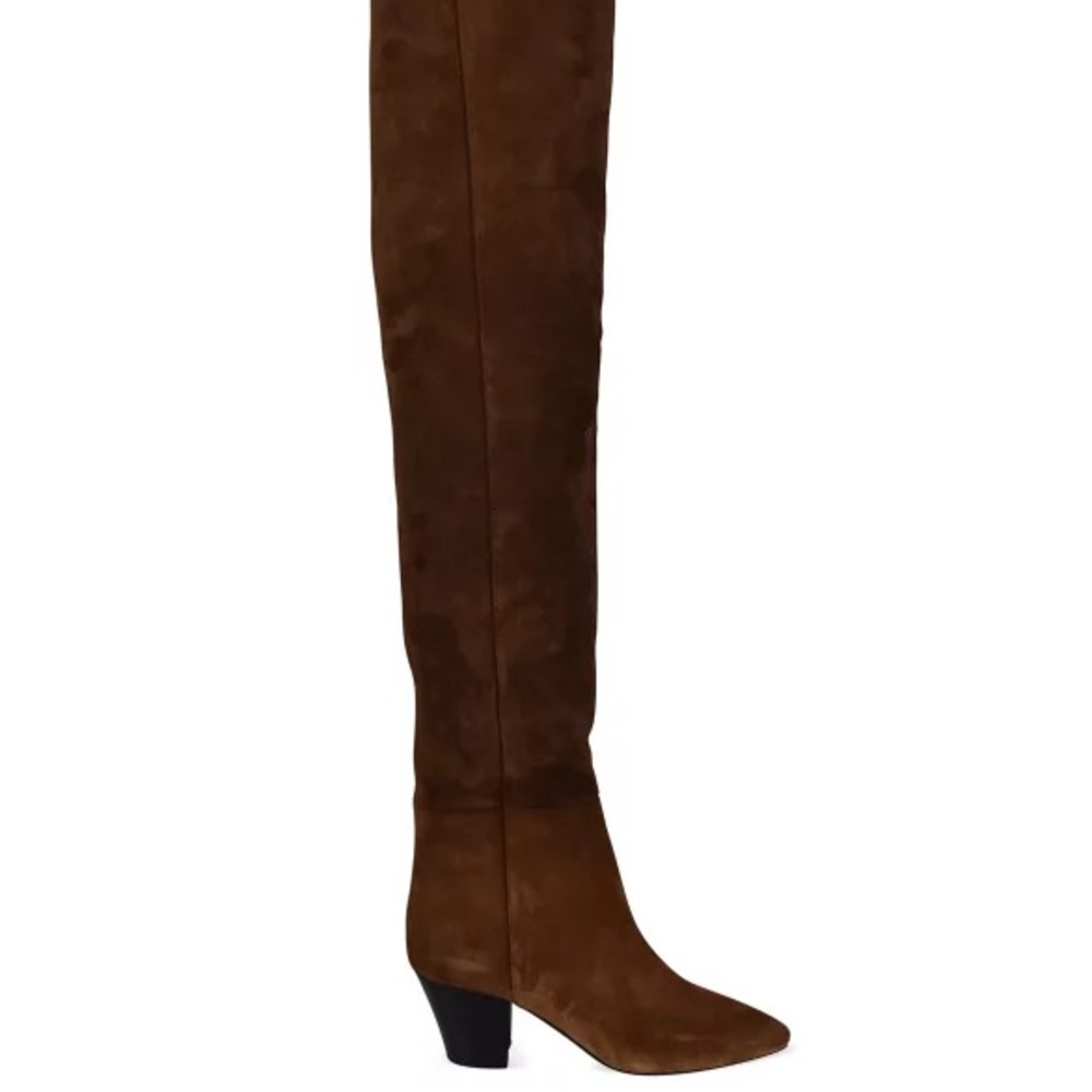 Saint Laurent Brown over the Knee-High Women's Boots